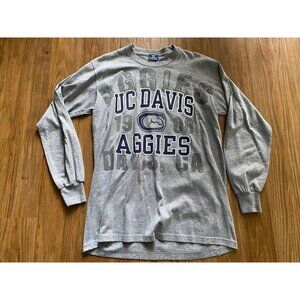 UC Davis Aggies Men's Long-Sleeve Shirt (Medium)